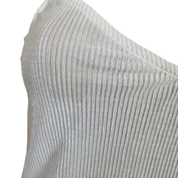 Free People Intimately Pinstriped Glossy Top Blouse - Picture 2 of 4